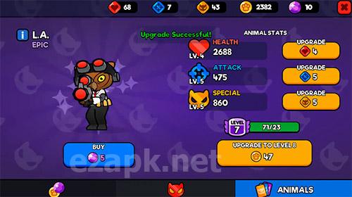Brawling animals