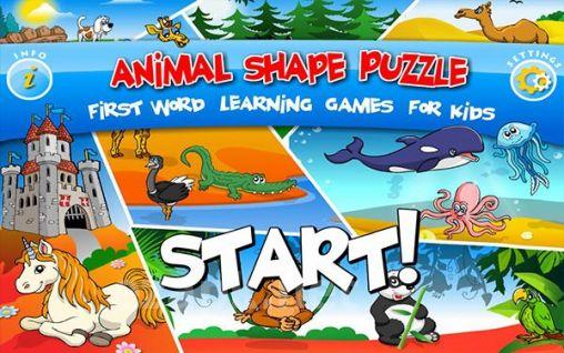 Kids animal preschool puzzle l