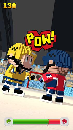 Blocky hockey: Ice runner