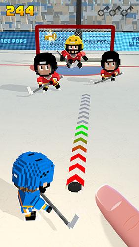 Blocky hockey: Ice runner