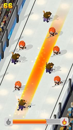 Blocky hockey: Ice runner