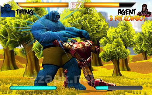 Heroes battle