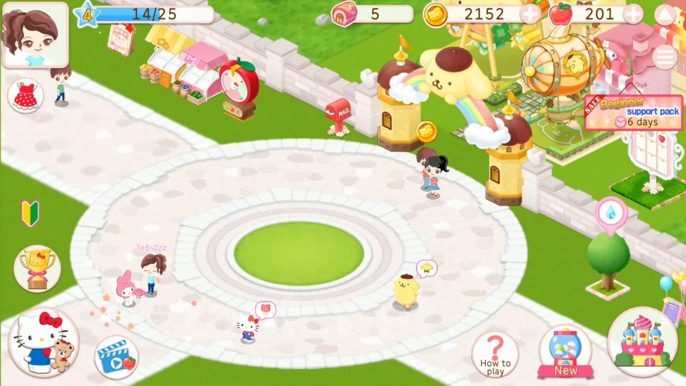 Hello Kitty World 2 Sanrio Kawaii Theme Park Game