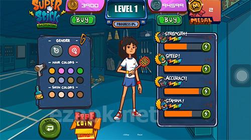 Super stick badminton