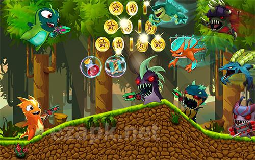 The slug of fighters. Slugs jetpack fight world