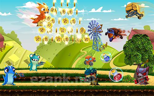The slug of fighters. Slugs jetpack fight world