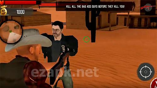 Wild West gunslinger cowboy rider