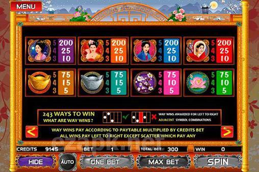 Asian beauty slot