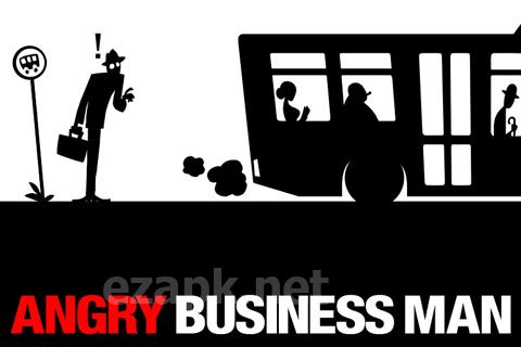 Angry business man