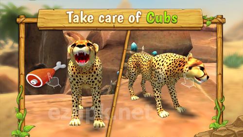 Cheetah family sim