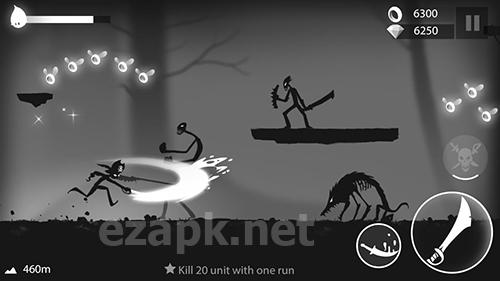 Stickman run: Shadow adventure