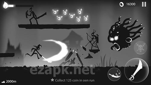 Stickman run: Shadow adventure