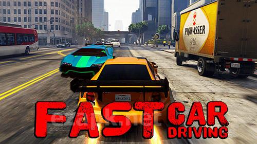 Fast car driving