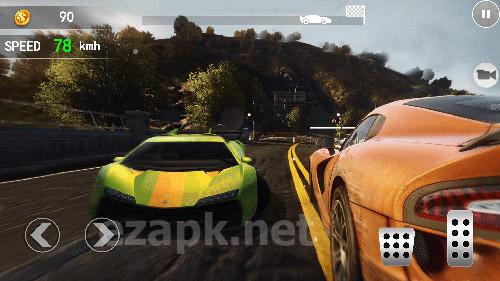 Fast car driving