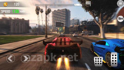 Fast car driving