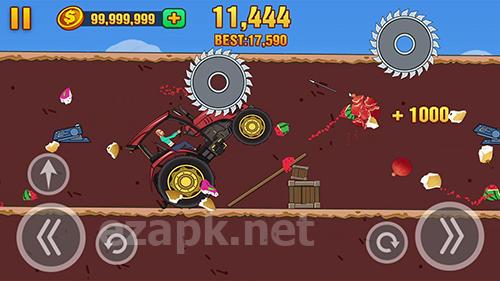 Hill dismount: Smash the fruits