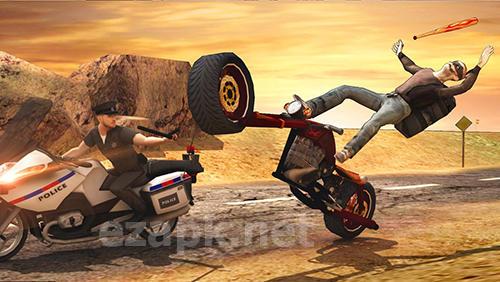 Police vs thief: Moto attack