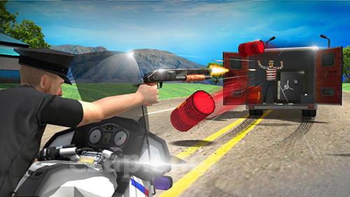 Police vs thief: Moto attack