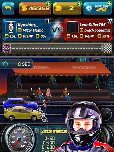 Drag racing simulator
