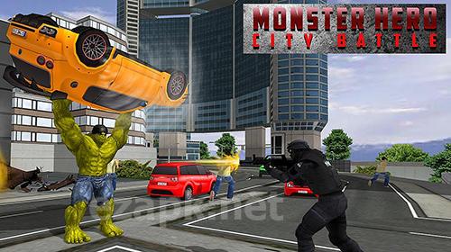 Monster hero city battle