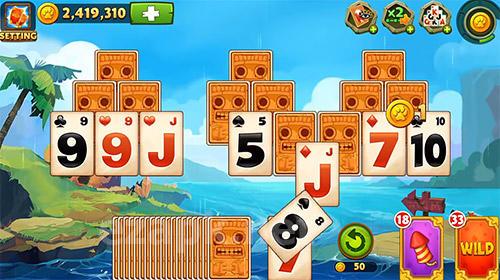 Pyramid solitaire: Adventure. Card games