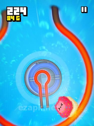 Fluffy fall: Fly fast to dodge the danger!