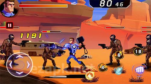 Battle of superheroes: Captain avengers