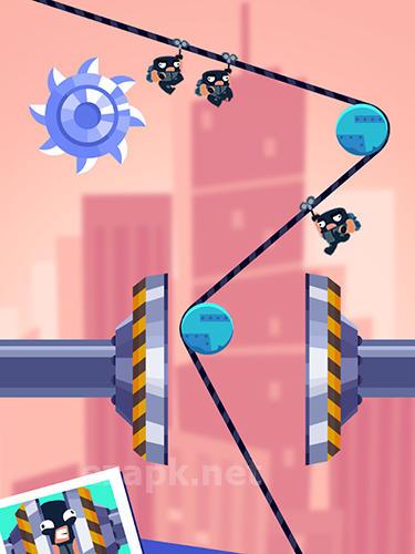 Rubber robbers: Rope escape