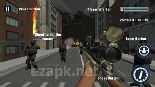 Zombie sniper shooting 3D
