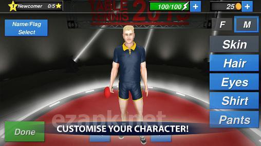 Table tennis champion