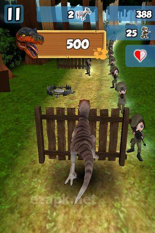 3D Dino raptor race