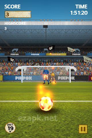 Flick kick football