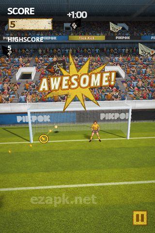 Flick kick football