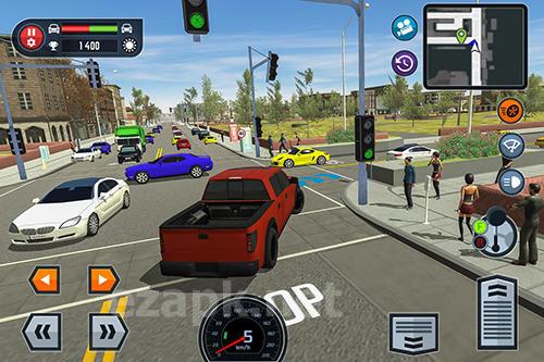 Car driving school simulator