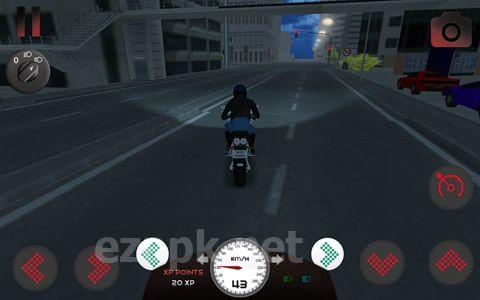 Motorcycle driving 3D