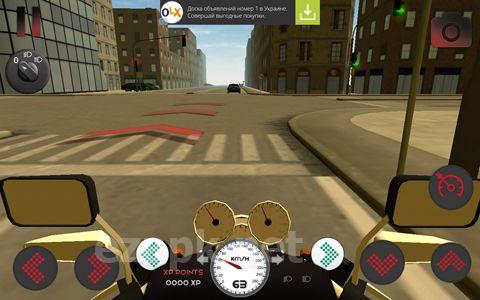 Motorcycle driving 3D