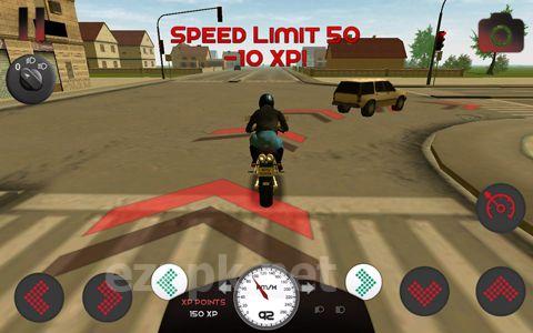 Motorcycle driving 3D