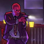 Neon noir: Mobile arcade shooter