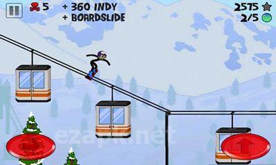 Stickman Snowboarder