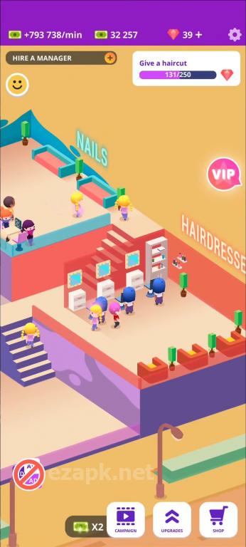 Idle Beauty Salon: Hair and nails parlor simulator