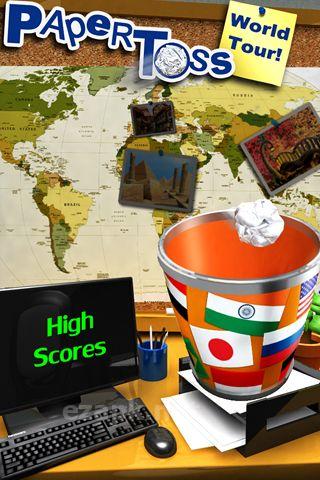 Paper toss: World tour