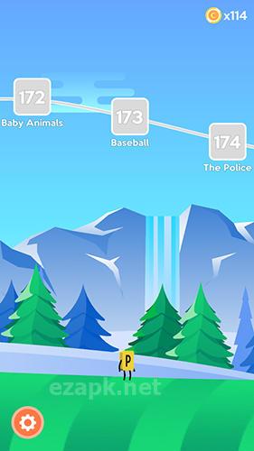 Letter bounce: Word puzzles
