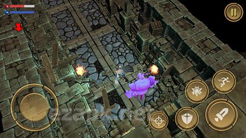 Treasure hunter. Dungeon fight: Monster slasher
