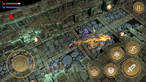 Treasure hunter. Dungeon fight: Monster slasher