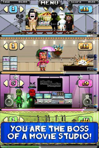 Pixely People Making Movies