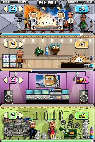 Pixely People Making Movies