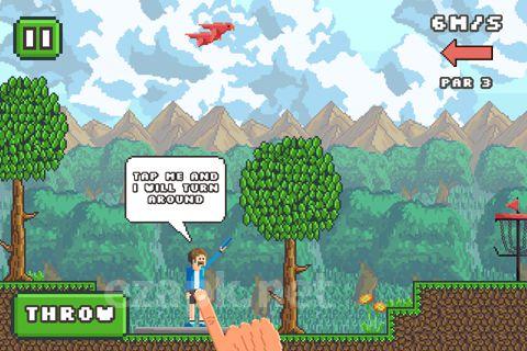 Pixel disc golf