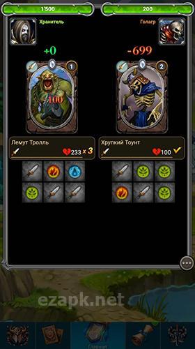 Keepers of cards and magic: RPG battle