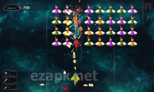 Chicken shot: Space warrior