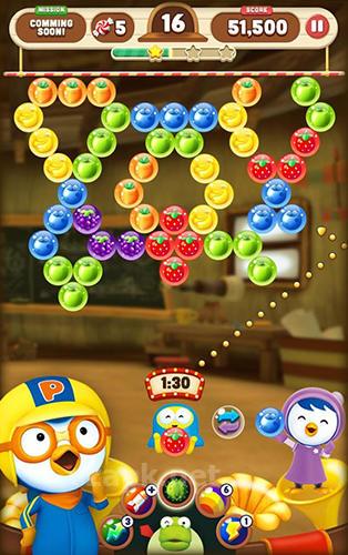 Pororo: The little penguin. Bubble shooter